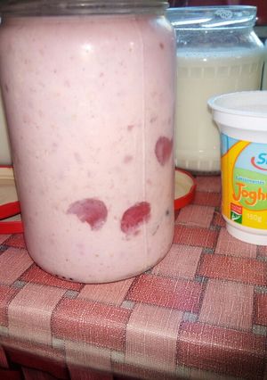 Laktózmentes gyümölcsös joghurt házilag recept fotója