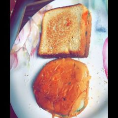 A picture of Aalu tikki Sandwich.