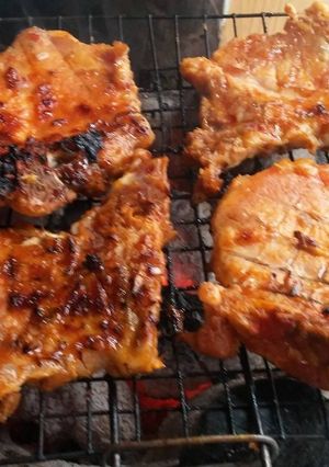 Hình của món Cốt lếch nướng nghệ.