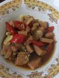 Tumis daging maling cabe kecap (non halal)