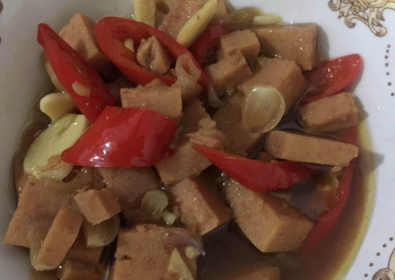 Tumis daging maling cabe kecap (non halal)