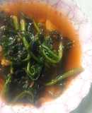 Rau mồng tơi xào tỏi