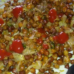 A picture of Spicy bhunja ankurit Chana.