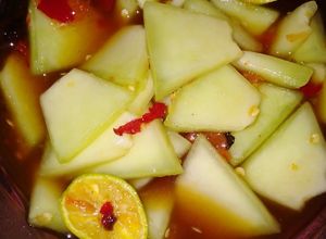 Foto resep Asinan pedas manis melon