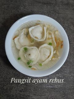 Foto resep Pangsit ayam rebus