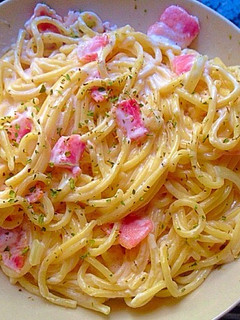 Una foto de Espagueti a la carbonara