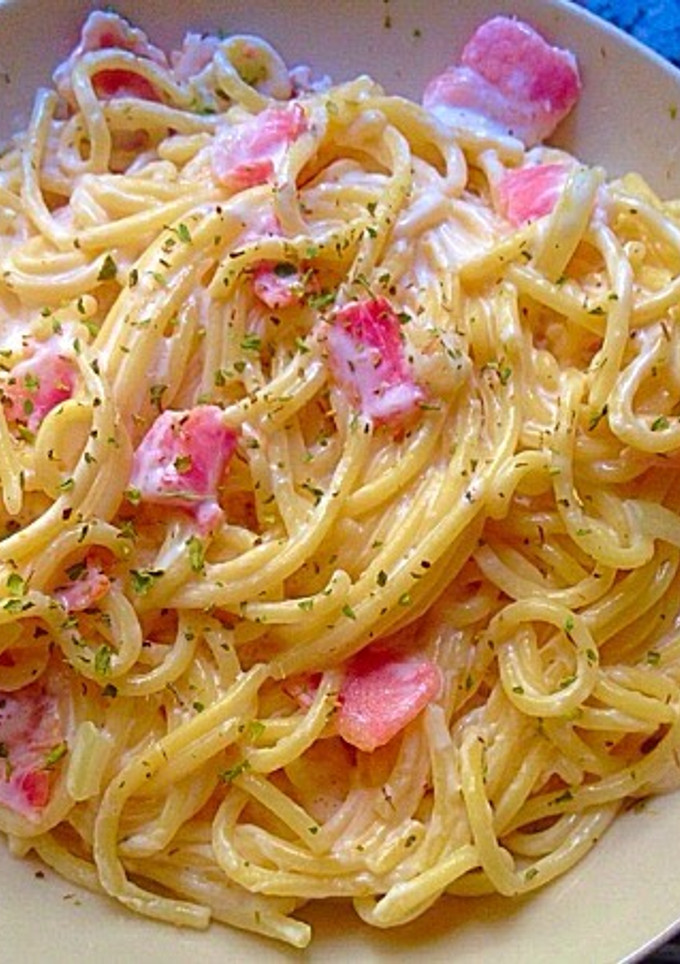 Una foto de Espagueti a la carbonara