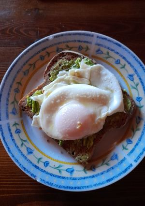 A picture of Avocado Toast with Egg.
