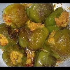 A picture of Lite stuffed Capsicums.