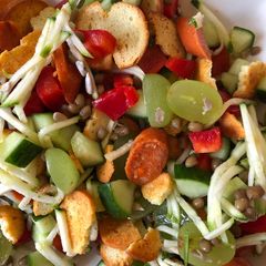 A picture of Grape & Paprika Sausage Salad.