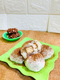 Foto resep Mochi isi wafer caramel