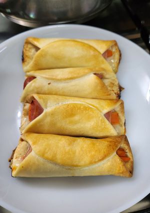 Una foto de Pancitos arrollados con jamón