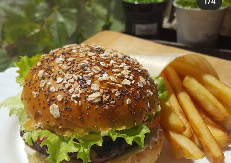 Créer des étapes Pain Burger à la maison