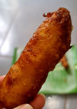 Hình của món Chuối chiên giòn.