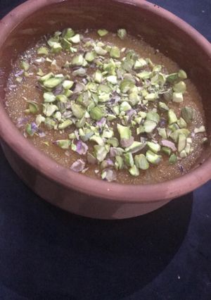 صورة لوصفة كنافة ناعمة بالقشطة والجبنه