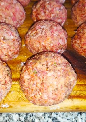 Una foto de Albóndigas de carne (receta base) sin TACC