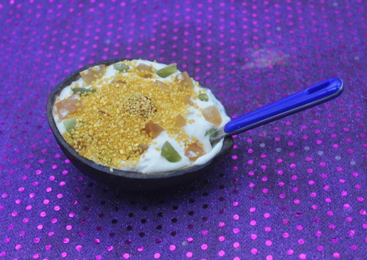 Higos con yogurt y oro