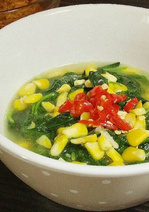Foto resep TUMIS BAYAM JAGUNG (praktis) ala HennyH