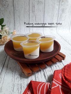 Foto resep Puding mangga lapis susu