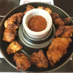 Buttermilk fried Chicken thighs. 😉 A picture of Buttermilk fried Chicken thighs. 😉.