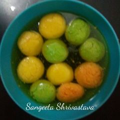 A picture of Colourful Bengali Rasgulle.