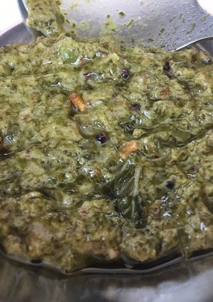 A picture of Pudine ki chutney.