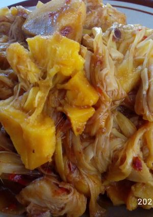 Foto resep Kulit nangka bumbu pedas