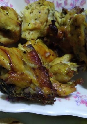 صورة لوصفة الفراخ الشيش او الفراخ المشوية 😋🍗