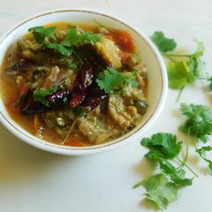 A picture of Ridge gourd (Peerkangai) MASOOR DAL KOOTTU.