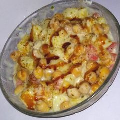 Simple chana chaat A picture of Simple chana chaat.