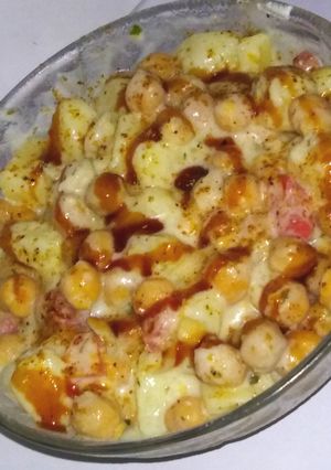A picture of Simple chana chaat.