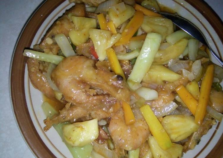 Bahan Membuat Udang asam manis yang praktis