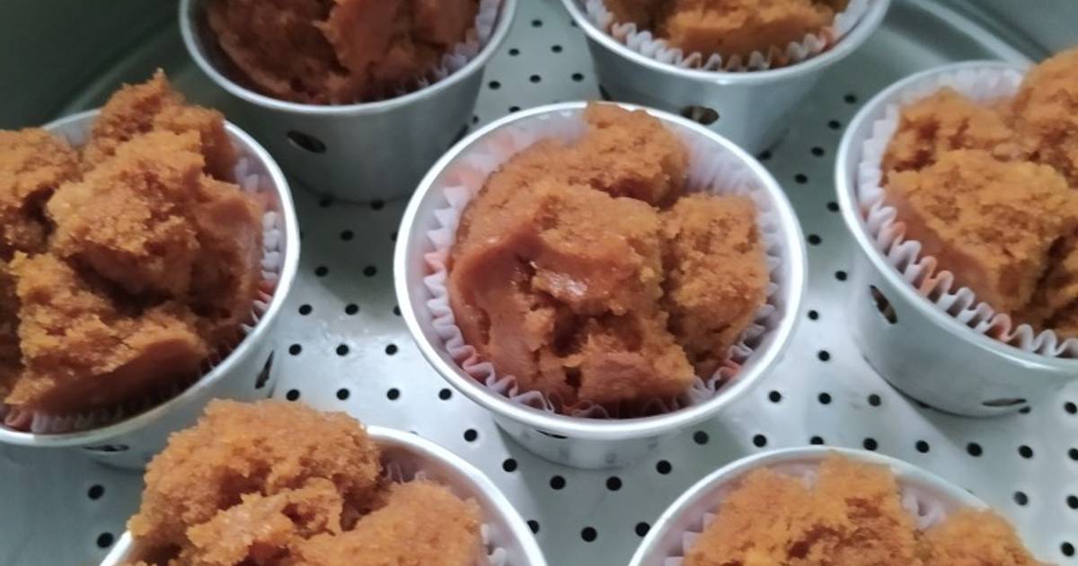 Resep Bolu Kukus Gula Aren (No Mixer & No Telur) oleh Fitrii Damayanti