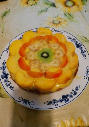 Foto di Crostata con pesche e albicocche