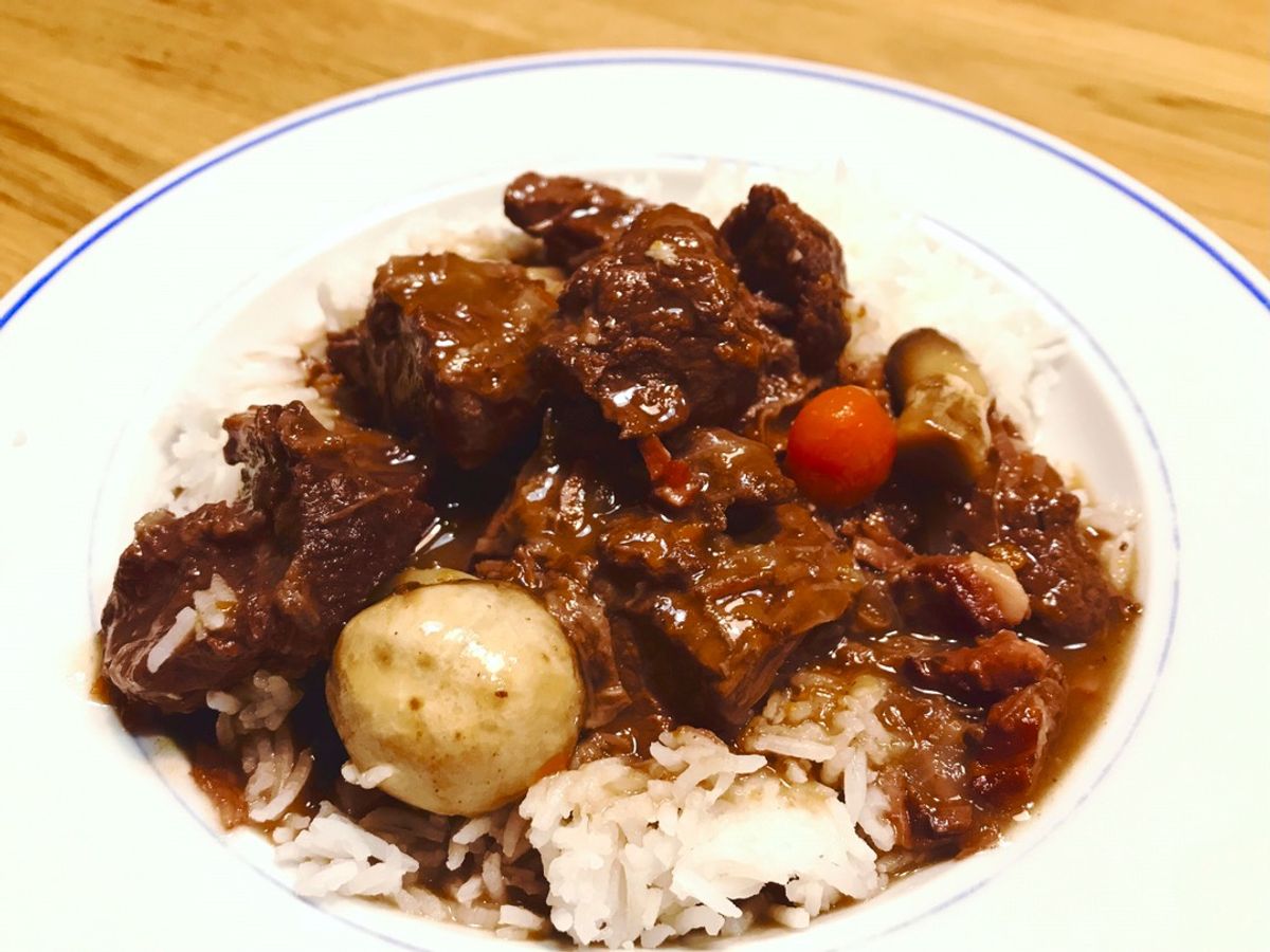 Món Pháp - Bourguignon De Boeuf (Bò Hầm Rượu Vang Đỏ)