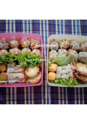 Foto resep Nasi Kepal, Ide Bekal Sekolah atau Kantor
