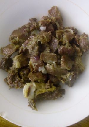 A picture of Fried beef.
