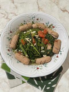 Foto resep Tumis Kangkung Sosis