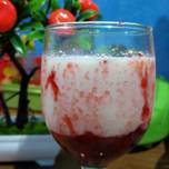 Strawbery milk jam with jelly 👍