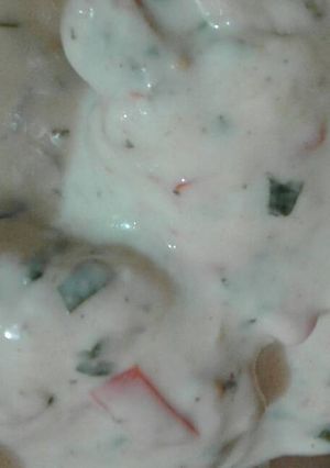 Una foto de Pollo con crema