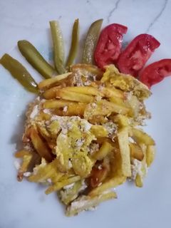 عکسی از دستور سیب زمینی تخم مرغ