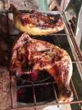 Pollo asado al carbón