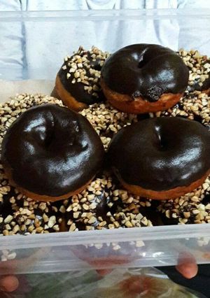 Foto resep Donat topping coklat kacang