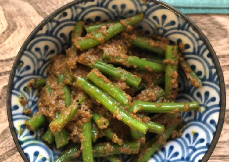 Easy Meal Ideas of South Indian Green Beans - vegan