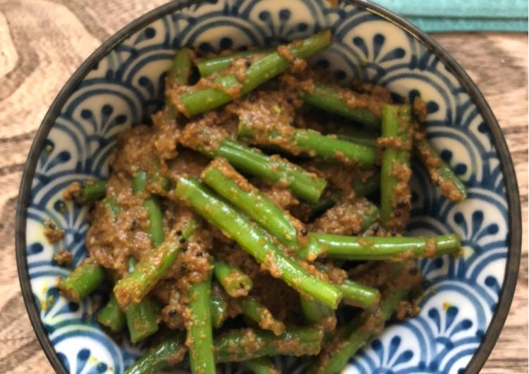 Quick Tips South Indian Green Beans - vegan