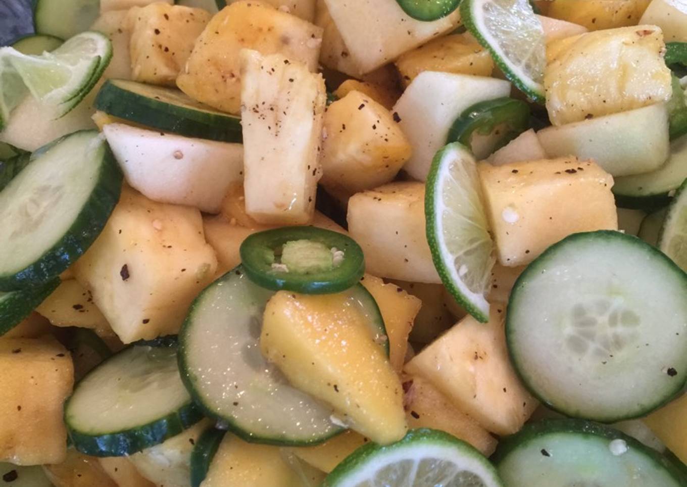 Sweet and Spicy Pineapple Salad