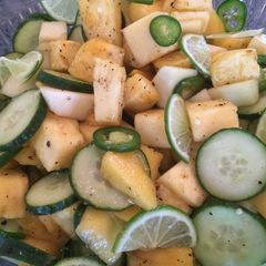 A picture of Sweet and Spicy Pineapple Salad.