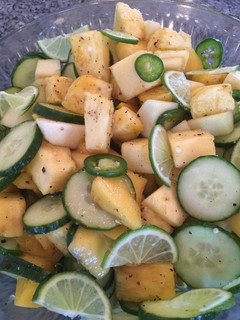A picture of Sweet and Spicy Pineapple Salad.
