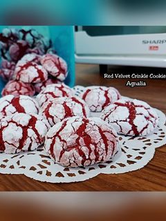 Foto resep "Red Velvet Crinkle Cookies"
