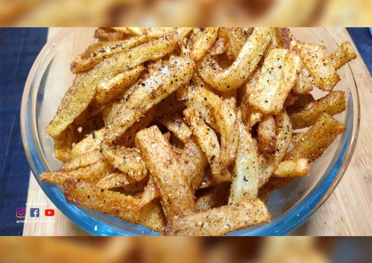 How to Prepare Super Quick Homemade FRENCH FRIES - Indian Seasoning